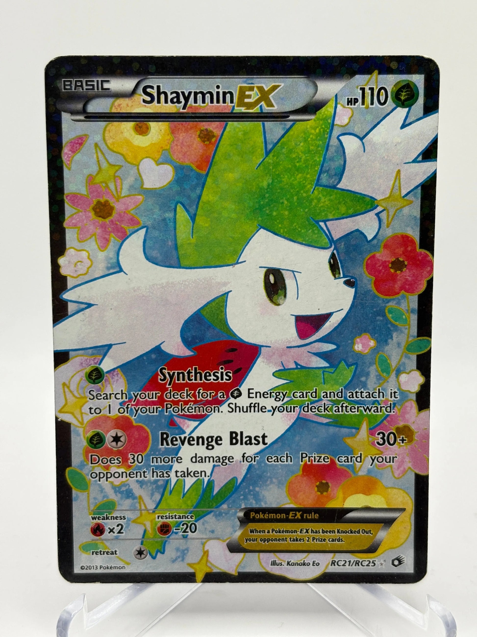 Pokemon TCG Radiant Collection - Shaymin EX RC21/RC25 Full Art MP FRENLY BRICKS - Open 7 Days
