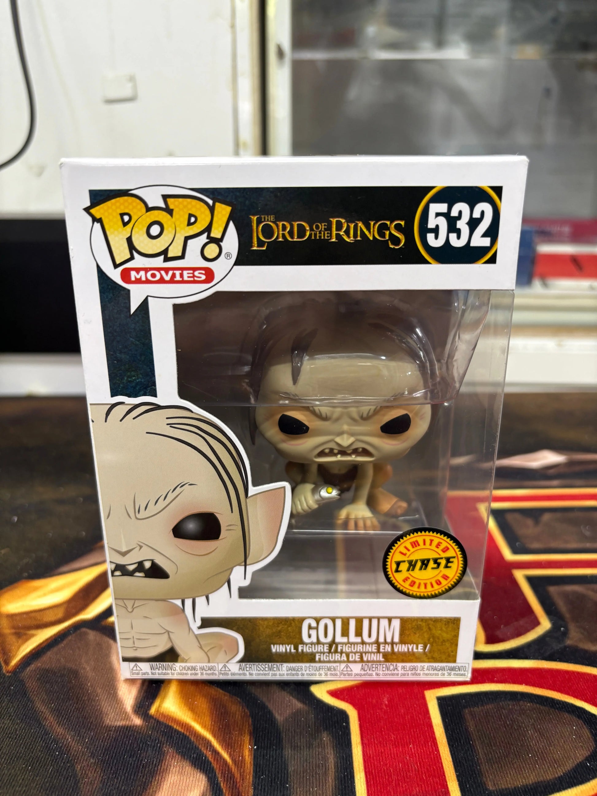 Funko POP! Lord of the Rings - Gollum CHASE Vinyl Figure #532 FRENLY BRICKS - Open 7 Days