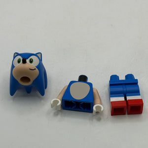 Lego Sonic The Hedgehog - Sonic The Hedgehog SON004 Left Side Grin Minifigure FRENLY BRICKS - Open 7 Days
