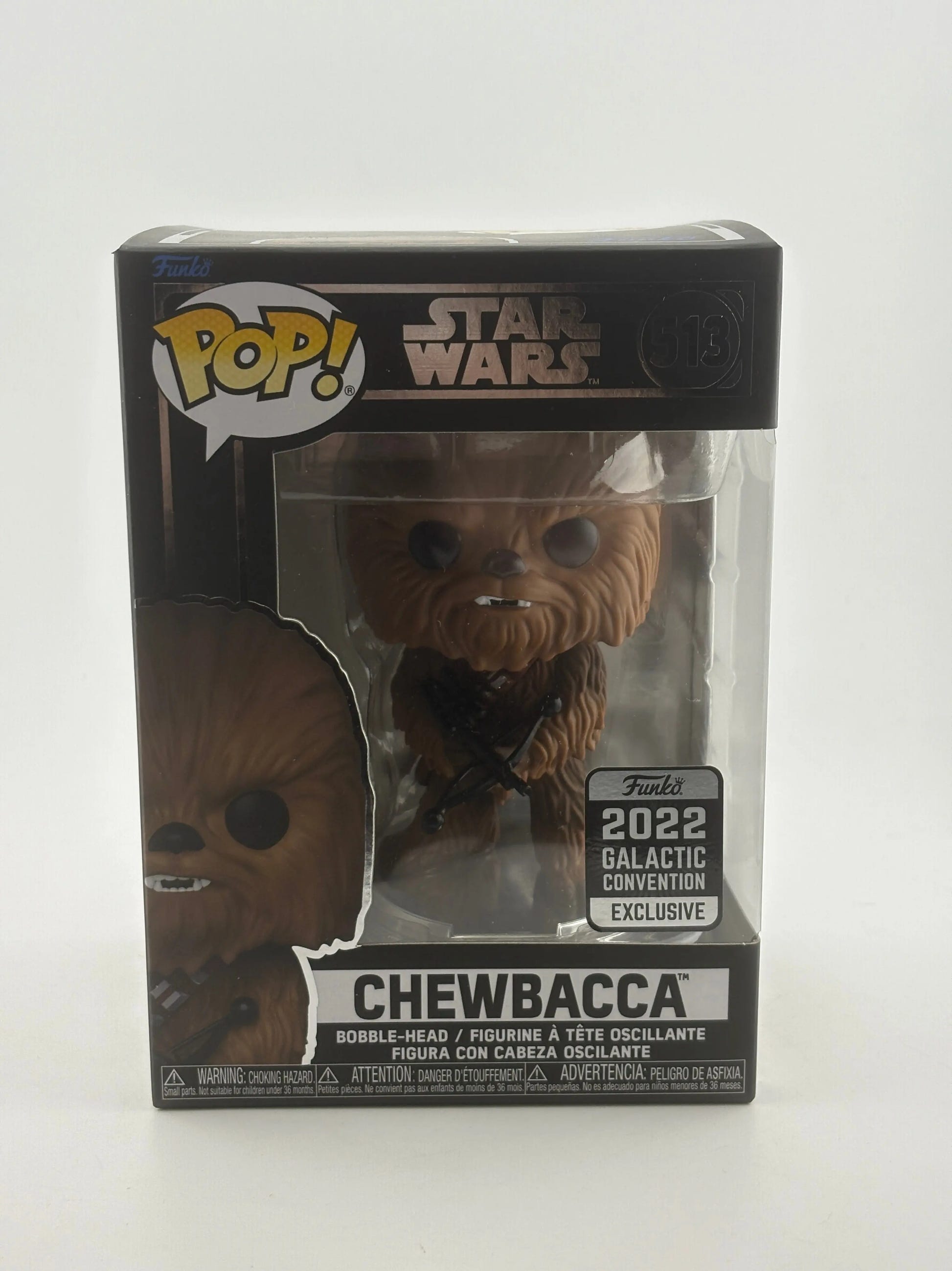 Funko POP! Star Wars #513 Chewbacca 2022 Galactic Convention Exclusive FRENLY BRICKS - Open 7 Days image 1