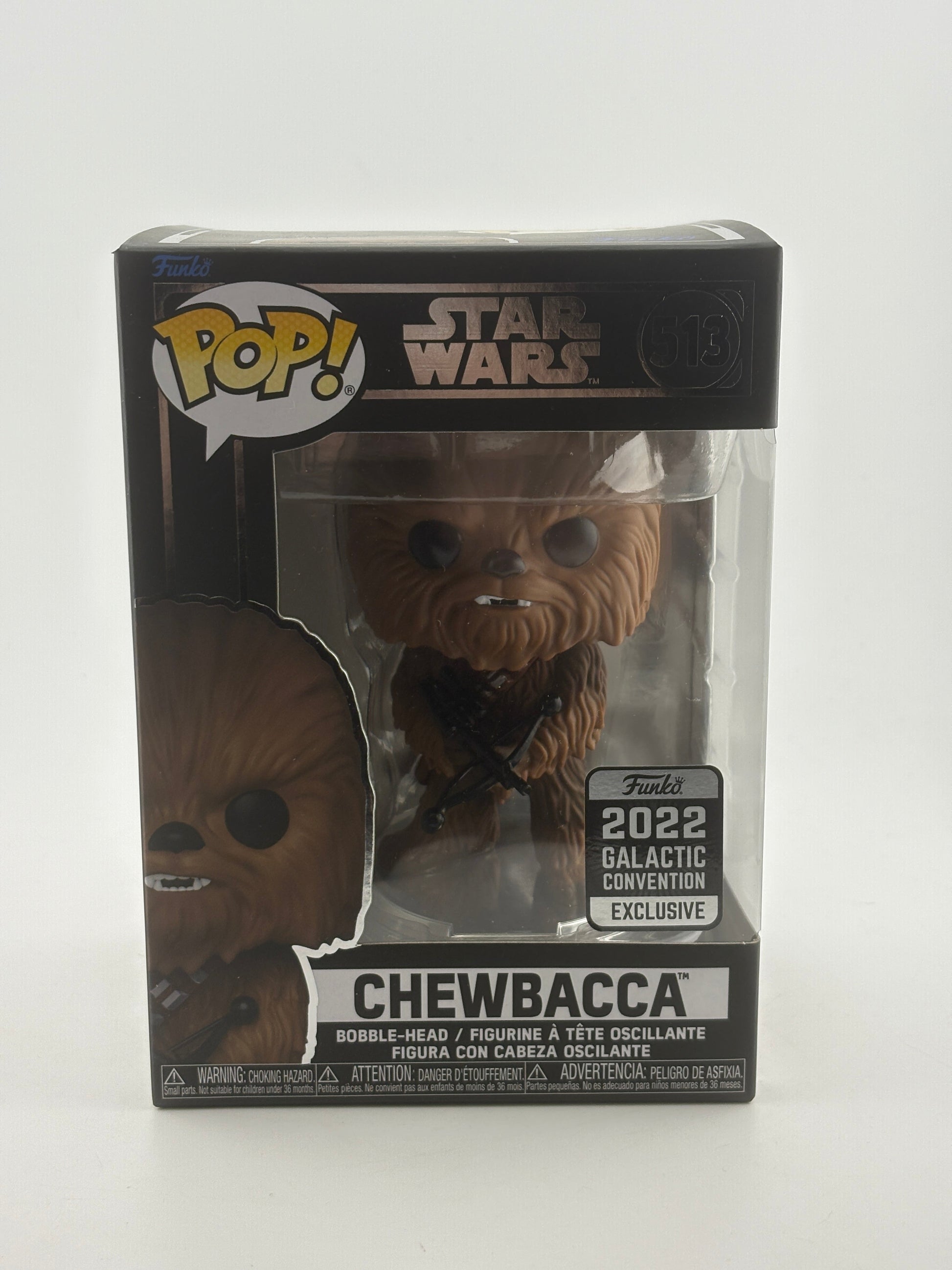 Funko POP! Star Wars #513 Chewbacca 2022 Galactic Convention Exclusive FRENLY BRICKS - Open 7 Days