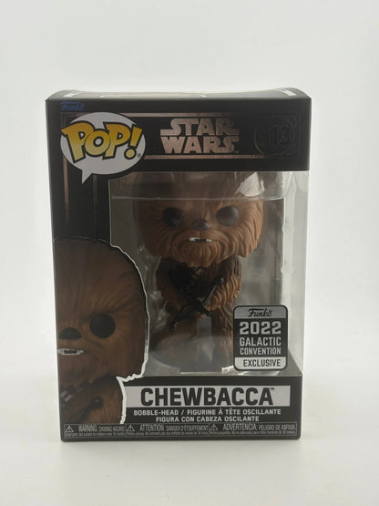 Funko POP! Star Wars #513 Chewbacca 2022 Galactic Convention Exclusive FRENLY BRICKS - Open 7 Days