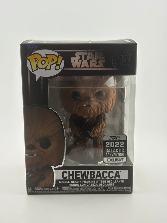 Funko POP! Star Wars #513 Chewbacca 2022 Galactic Convention Exclusive FRENLY BRICKS - Open 7 Days
