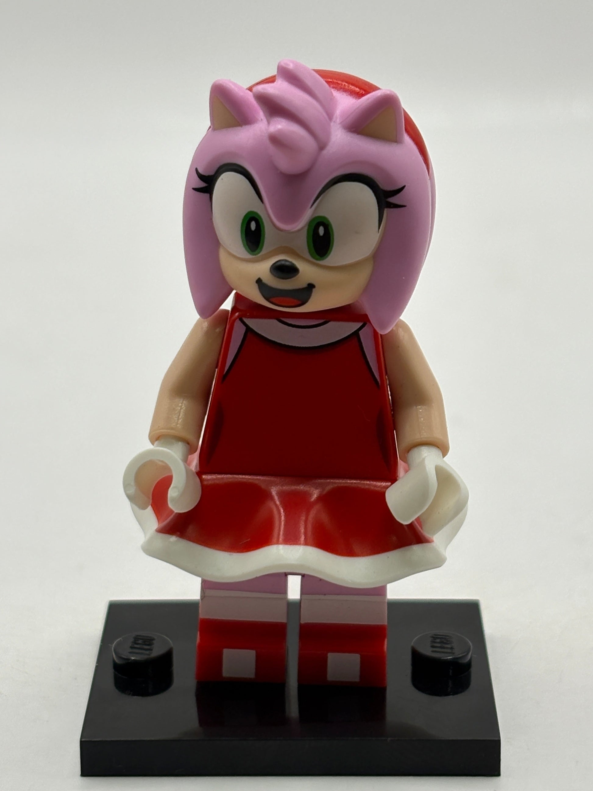 Lego Sonic The Hedgehog- Amy Rose Red Dress SON005 Minifigure FRENLY BRICKS - Open 7 Days