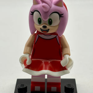 Lego Sonic The Hedgehog- Amy Rose Red Dress SON005 Minifigure FRENLY BRICKS - Open 7 Days