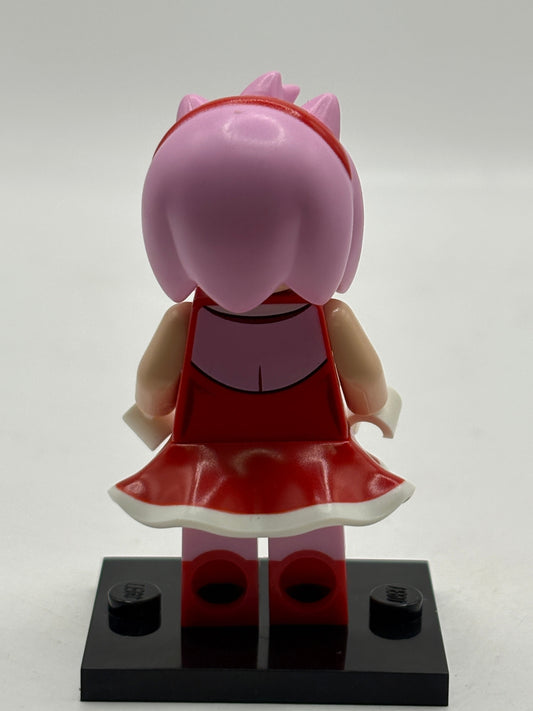 Lego Sonic The Hedgehog- Amy Rose Red Dress SON005 Minifigure FRENLY BRICKS - Open 7 Days