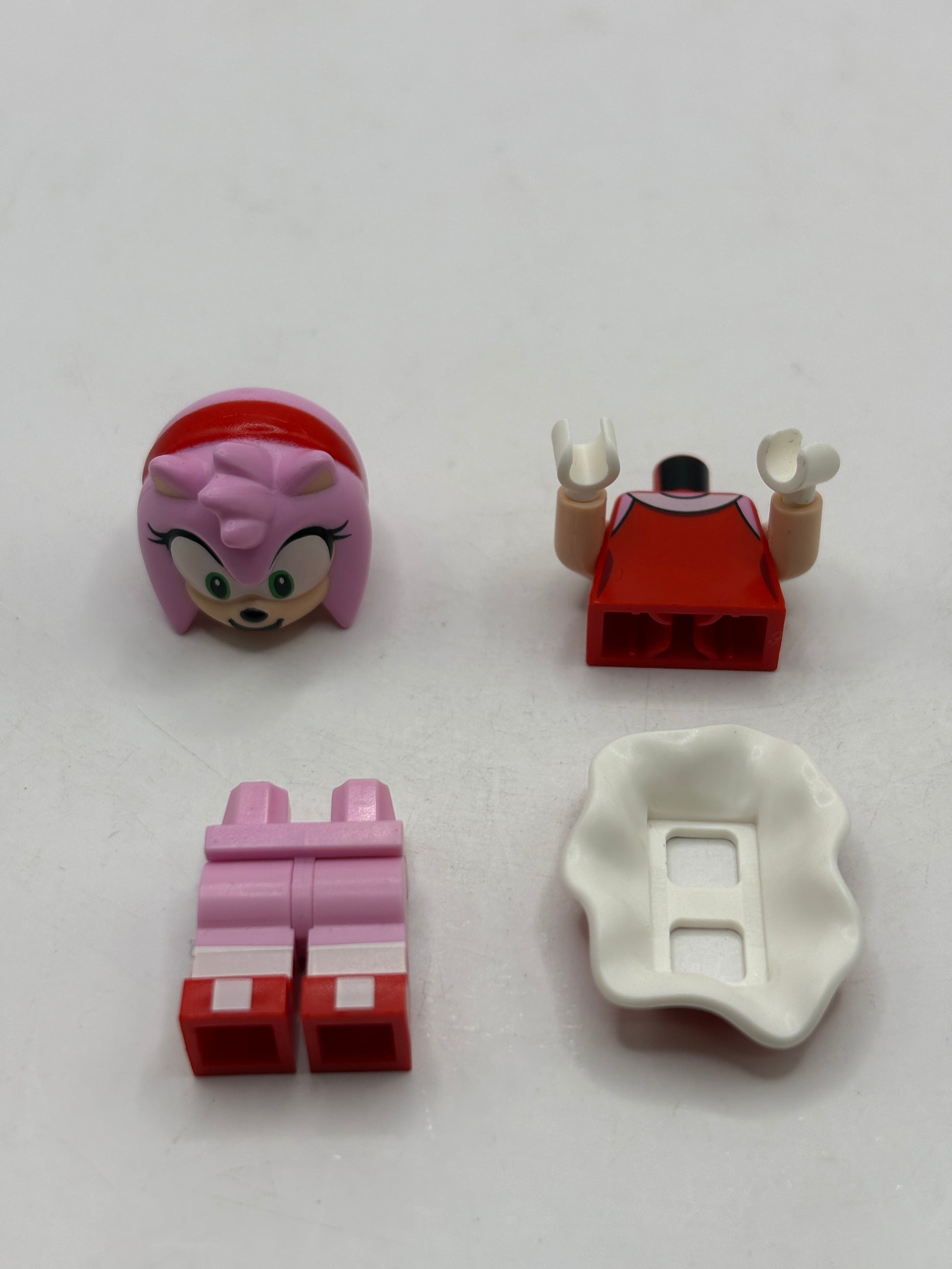 Lego Sonic The Hedgehog- Amy Rose Red Dress SON005 Minifigure FRENLY BRICKS - Open 7 Days