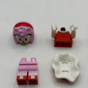 Lego Sonic The Hedgehog- Amy Rose Red Dress SON005 Minifigure FRENLY BRICKS - Open 7 Days
