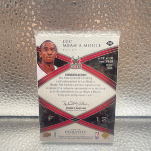 2008-09 Exquisite Collection Luc Mbaha Moute Rookie Auto /99 FRENLY BRICKS - Open 7 Days