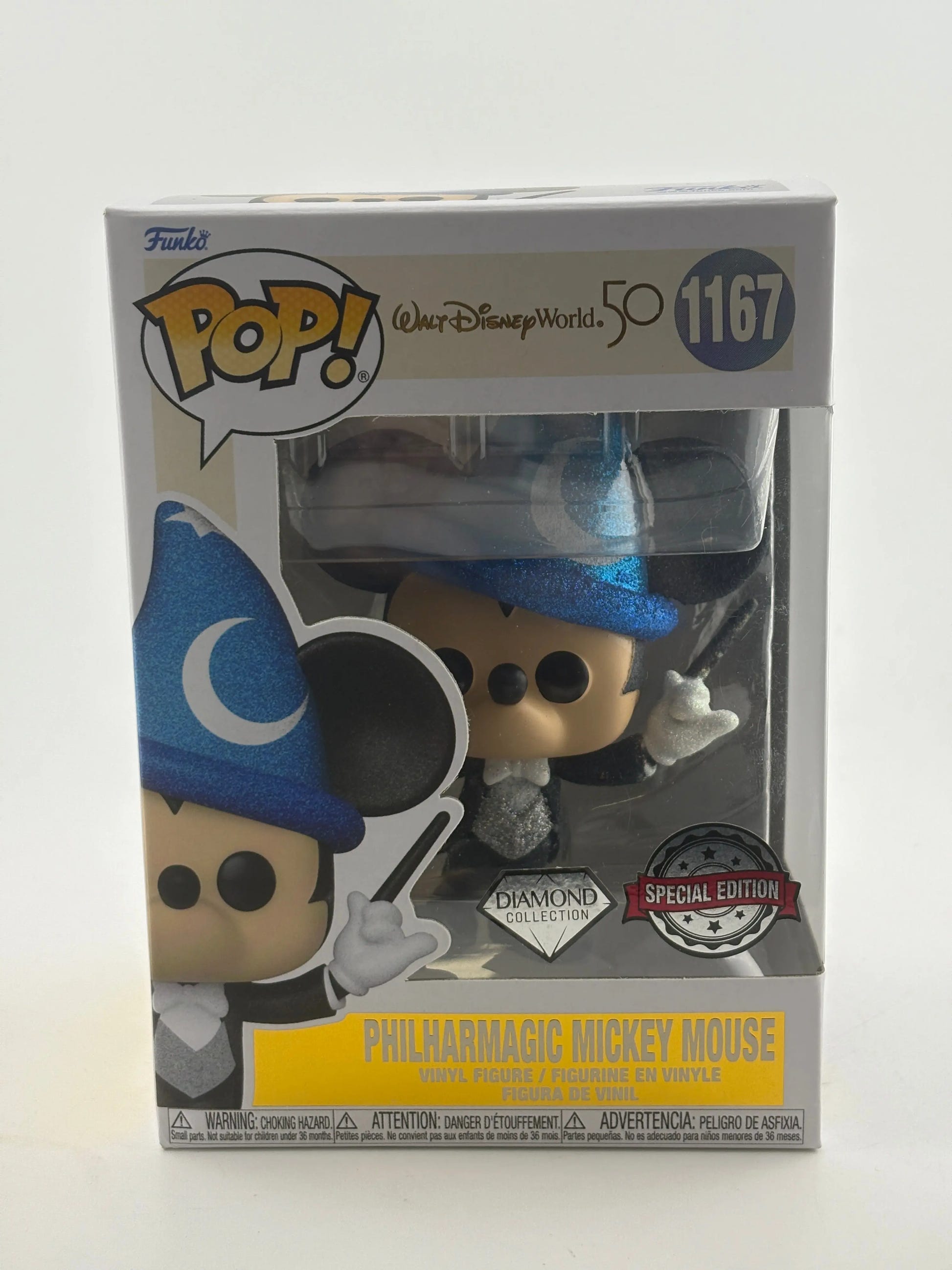 Funko POP! Walt Disney World 50 #1167 Philharmagic Mickey Mouse Diamond SE FRENLY BRICKS - Open 7 Days image 1