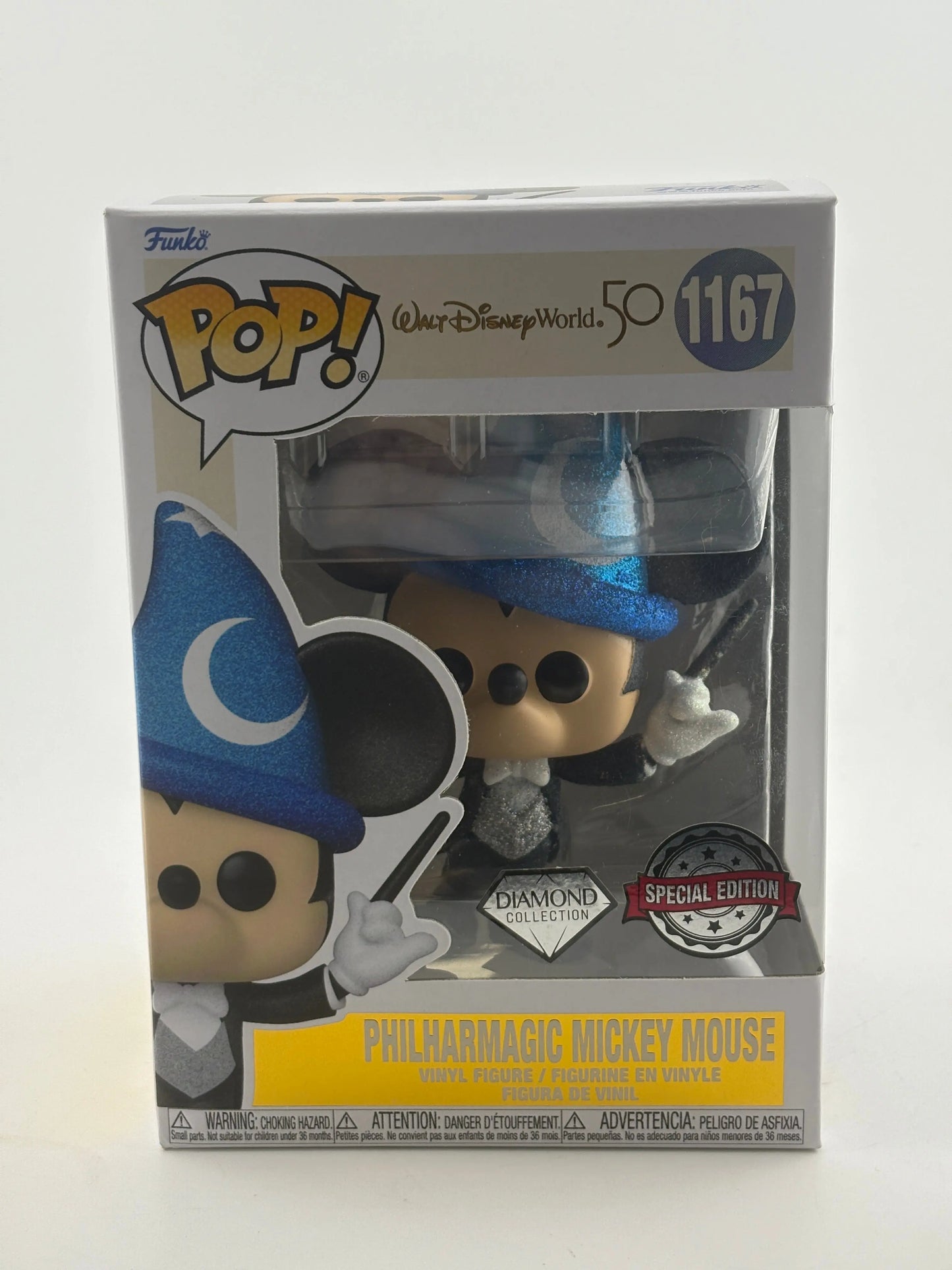 Funko POP! Walt Disney World 50 #1167 Philharmagic Mickey Mouse Diamond SE FRENLY BRICKS - Open 7 Days