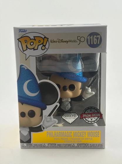 Funko POP! Walt Disney World 50 #1167 Philharmagic Mickey Mouse Diamond SE FRENLY BRICKS - Open 7 Days
