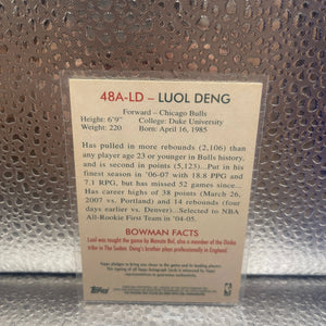 Luol Deng Card 2009-10 Bowman 48 Autographs #48ALD NM FRENLY BRICKS - Open 7 Days