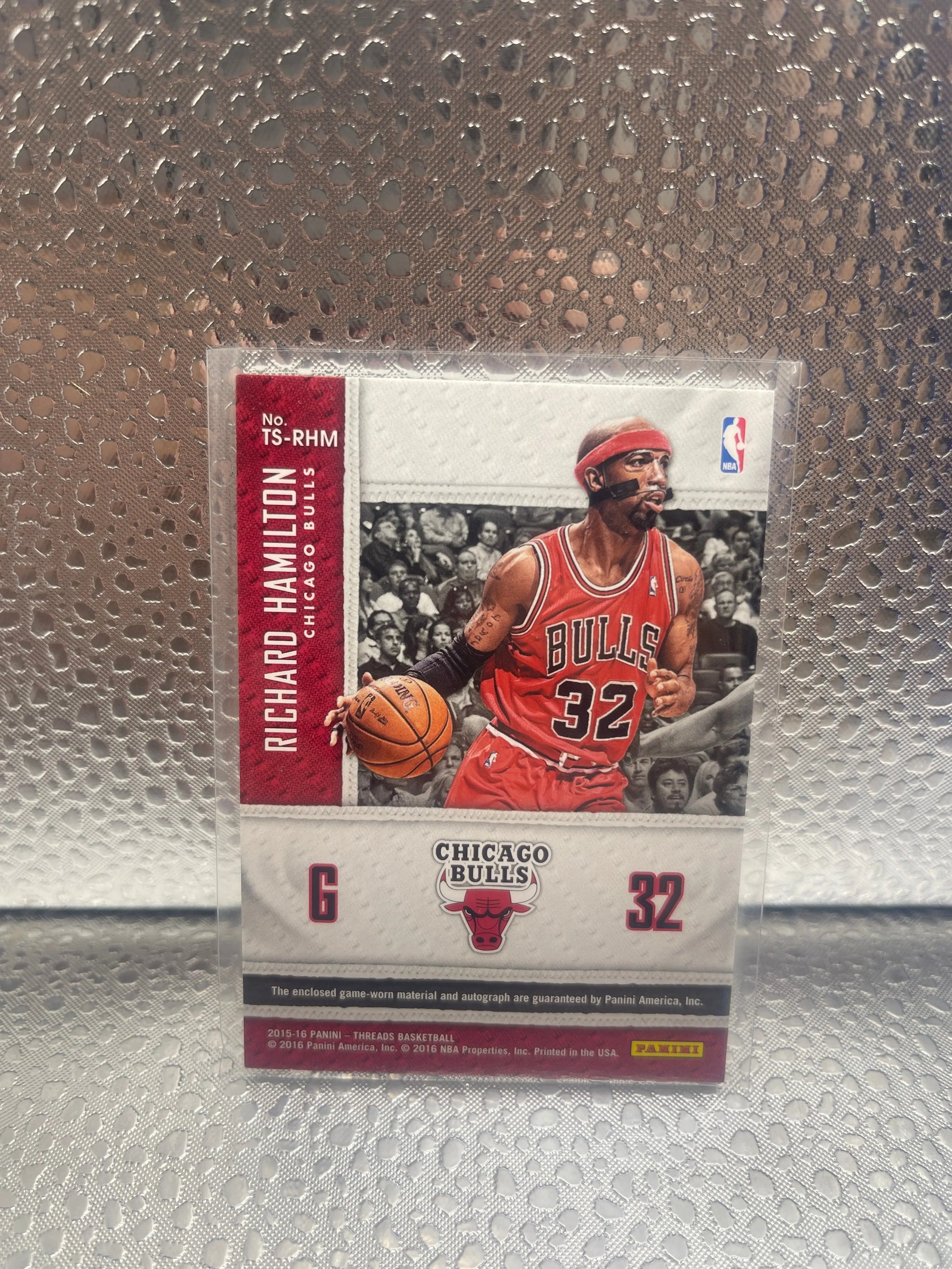 2015-16 Panini Threads Basketball Signatures Richard Hamilton Auto Patch 18/35 FRENLY BRICKS - Open 7 Days
