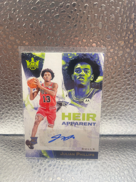 2023-24 Court Kings Heir Apparent Autographs Julian Phillips Auto /125 FRENLY BRICKS - Open 7 Days
