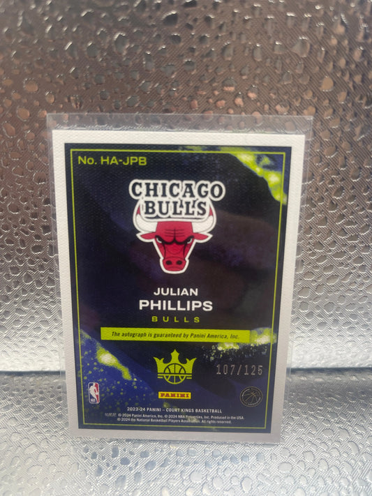 2023-24 Court Kings Heir Apparent Autographs Julian Phillips Auto /125 FRENLY BRICKS - Open 7 Days