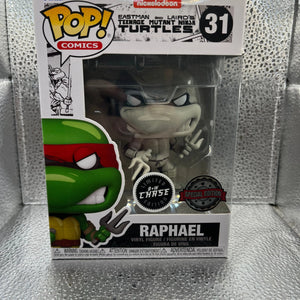 Funko POP Comics - TMNT - Raphael #31 (Black and White Chase Exclusive) FRENLY BRICKS - Open 7 Days