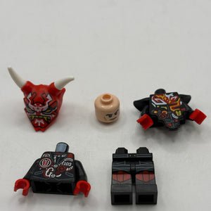 Lego Ninjago - Mr E with Oni Mask Minifigure NJ0385 *Wrong Head* FRENLY BRICKS - Open 7 Days