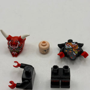 Lego Ninjago - Mr E with Oni Mask Minifigure NJ0385 *Wrong Head* FRENLY BRICKS - Open 7 Days