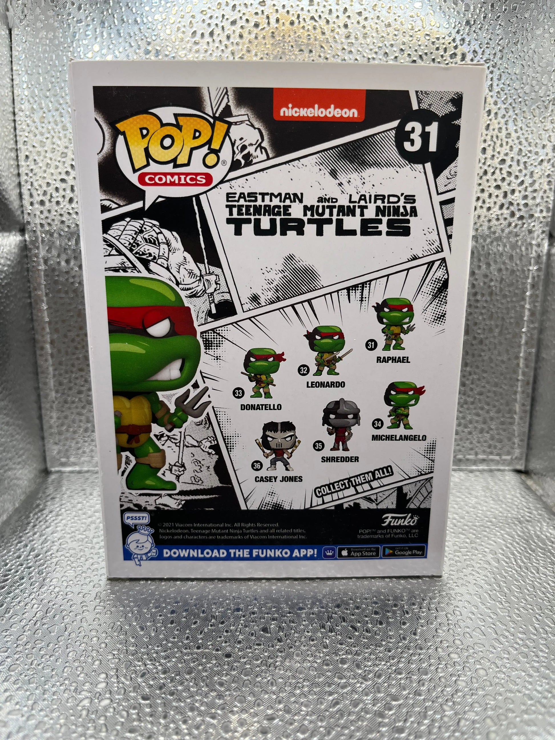 Funko POP Comics - TMNT - Raphael #31 (Black and White Chase Exclusive) FRENLY BRICKS - Open 7 Days