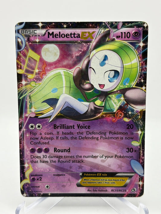 Pokemon TCG Radiant Collection - Meloetta EX RC11/RC25 HP FRENLY BRICKS - Open 7 Days