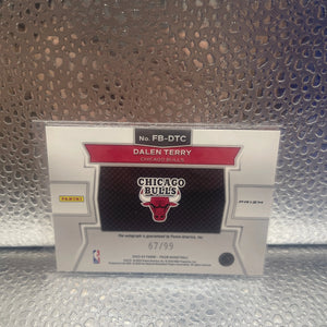 2023-24 Panini Prizm Basketball Dalen Terry Red Disco Fast Break Autographs /99 Nm FRENLY BRICKS - Open 7 Days