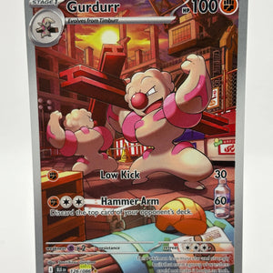 Pokemon TCG Black Bolt - Gurdurr 126/086 Art Rare NM FRENLY BRICKS - Open 7 Days