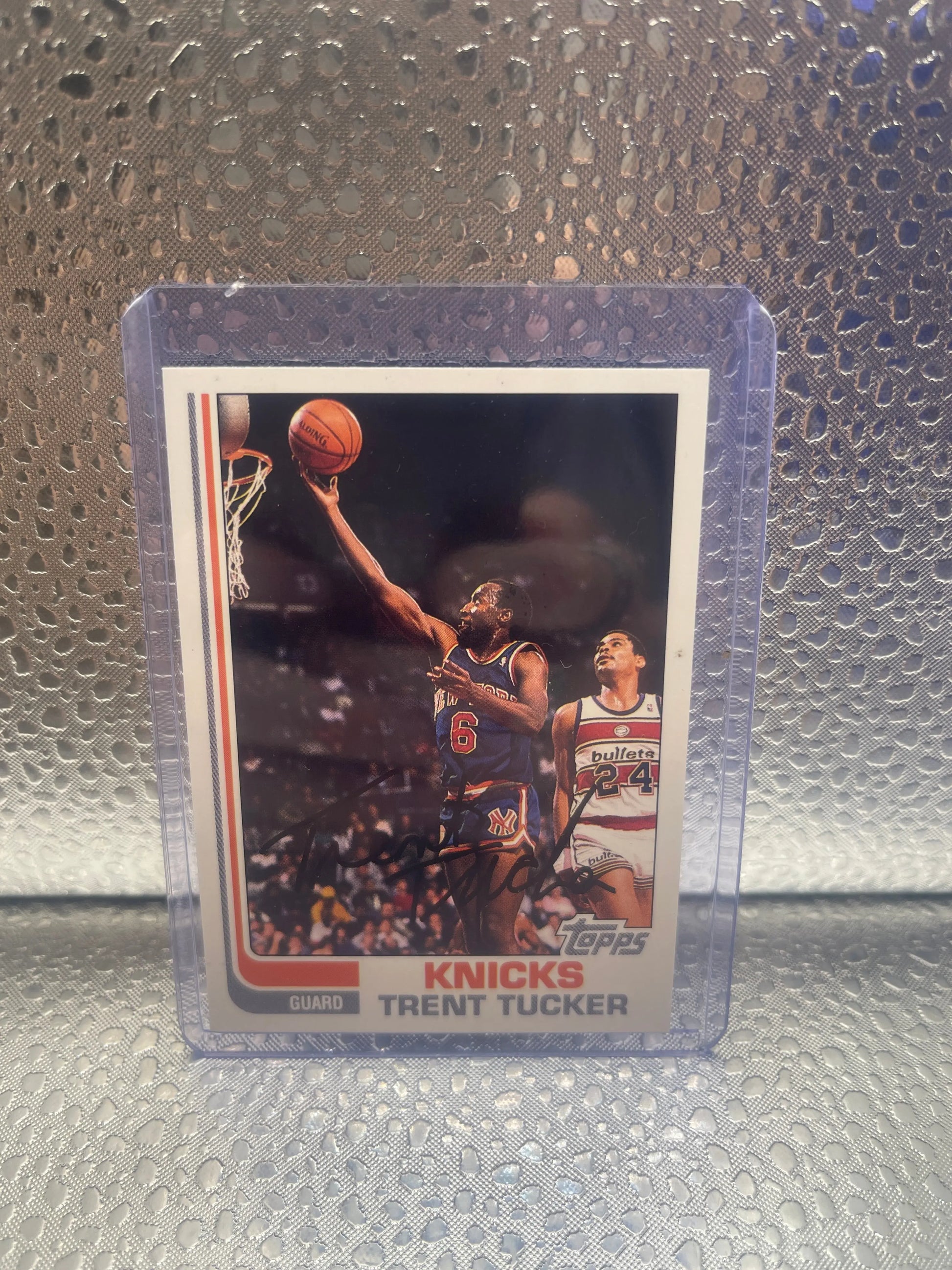 Trent Tucker Topps Archive 1993 Autograph Card FRENLY BRICKS - Open 7 Days