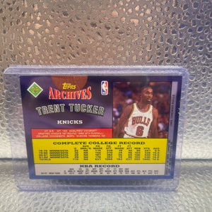 Trent Tucker Topps Archive 1993 Autograph Card FRENLY BRICKS - Open 7 Days