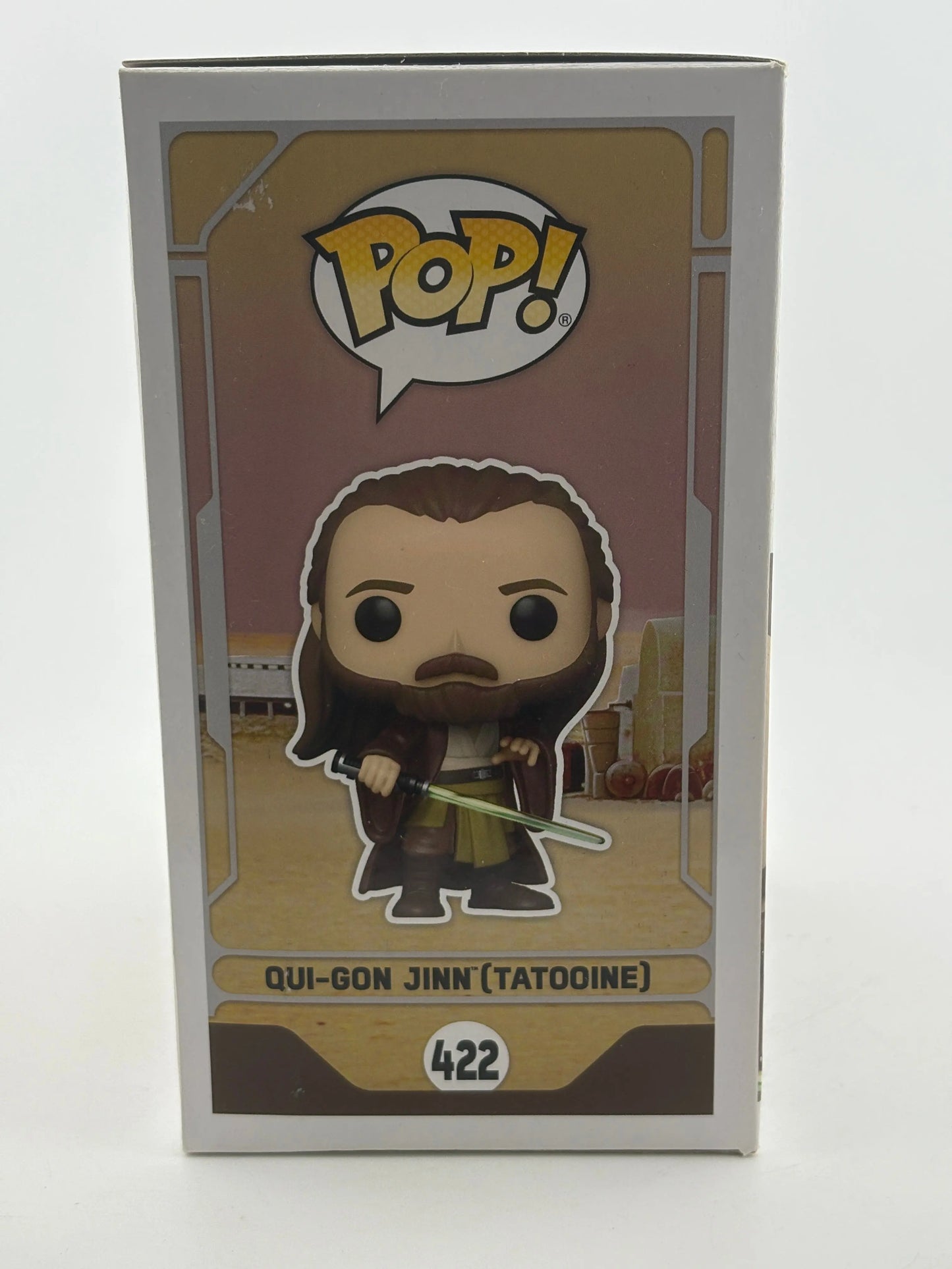 Funko POP! Star Wars #422 Qui-Gon Jinn (Tatooine) Special Edition FRENLY BRICKS - Open 7 Days