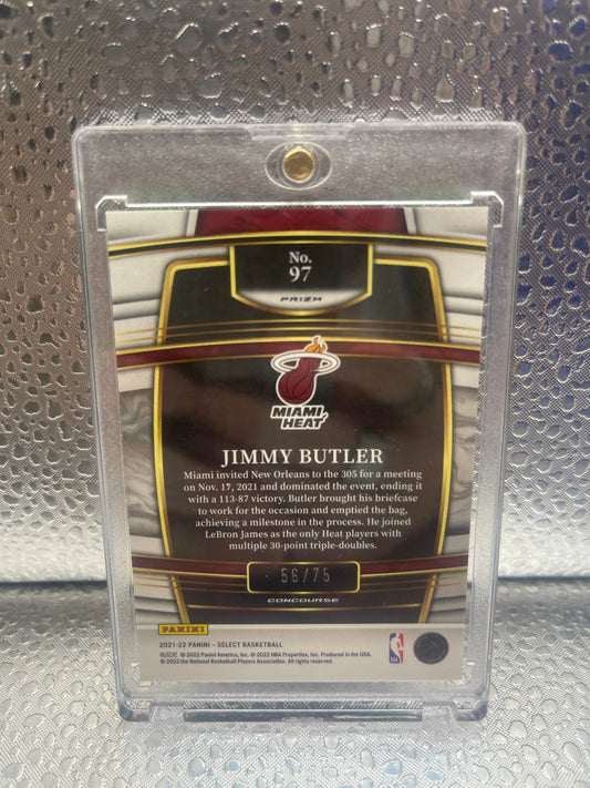 2021-22 Panini Select Concourse Neon Green Prizm /75 Jimmy Butler #97 NM FRENLY BRICKS - Open 7 Days