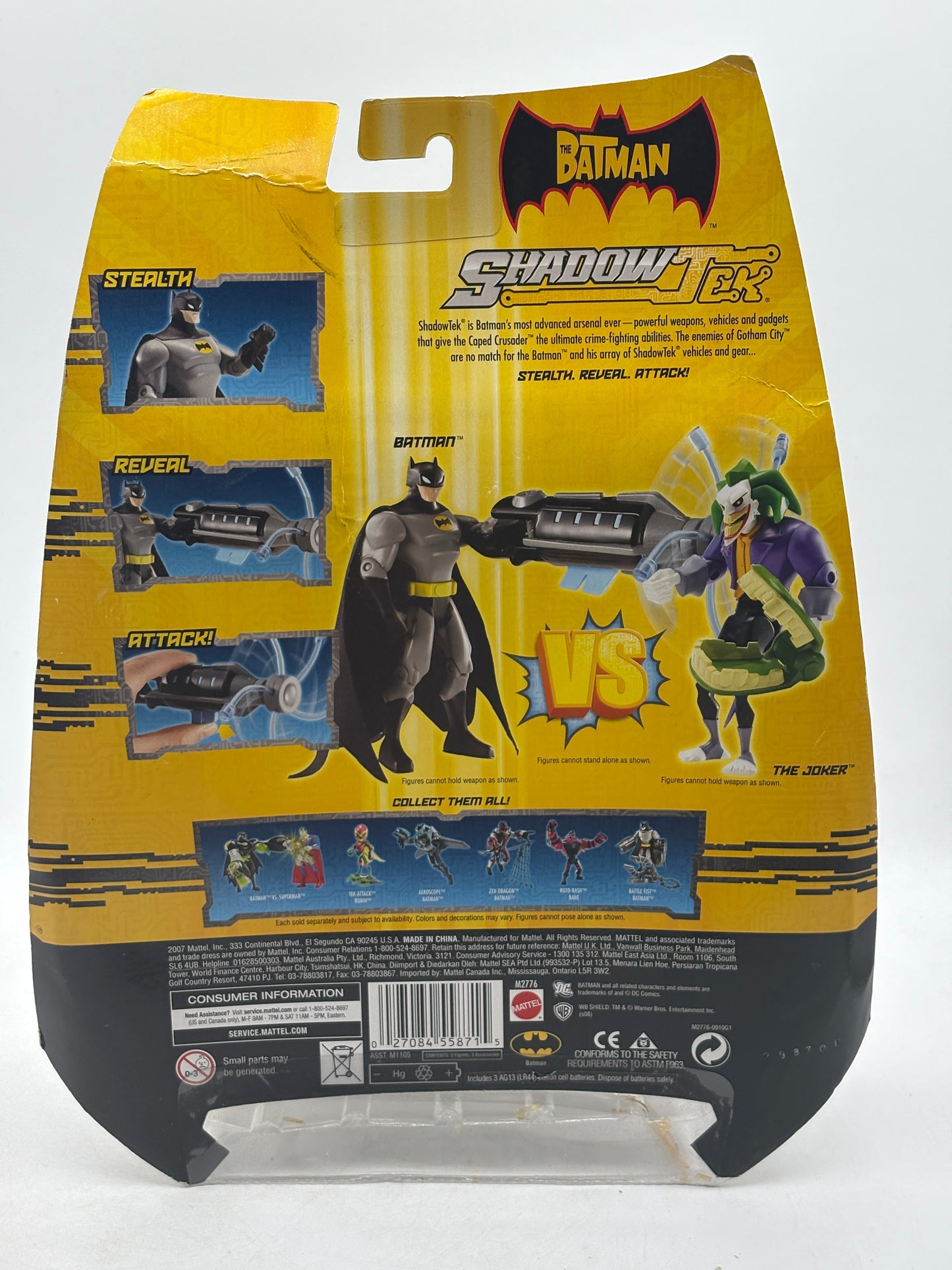  Batman Shadow Tek Batman and The Joker Mattel 2007 NEW & SEALED FRENLY BRICKS - Open 7 Days
