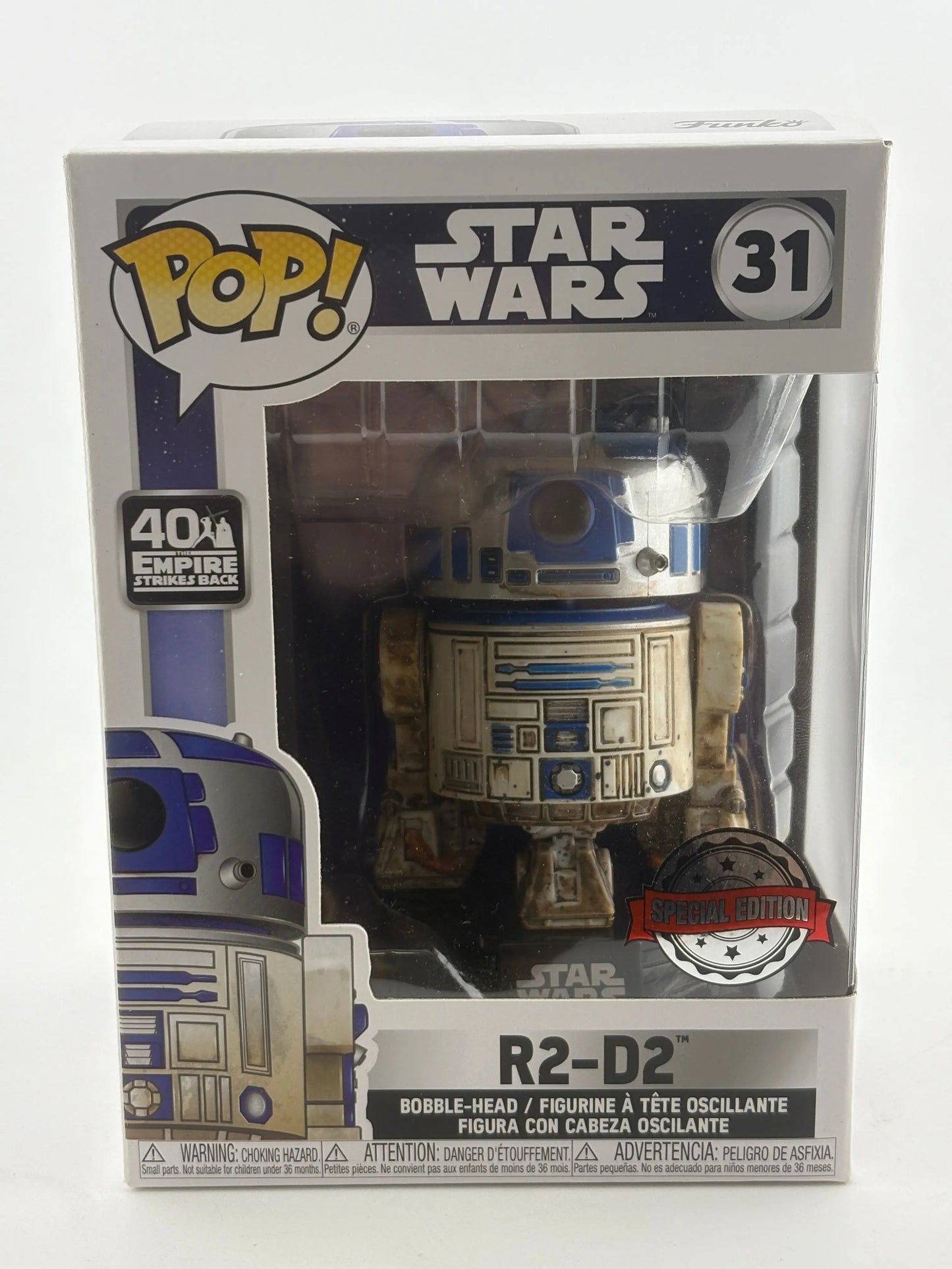 Funko POP! Star Wars #31 R2-D2 Special Edition Bobble-Head FRENLY BRICKS - Open 7 Days