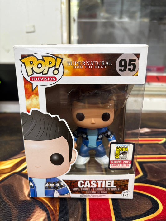Funko Pop Supernatural Castiel # 95 - 2015 SDCC Exclusive FRENLY BRICKS - Open 7 Days