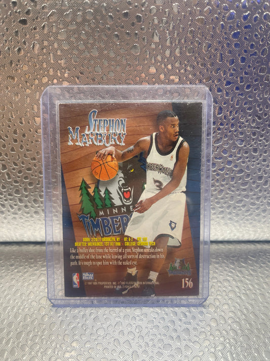 1996-97 Skybox Z Force Stephon Marbury Rookie RC #156 Nm FRENLY BRICKS - Open 7 Days
