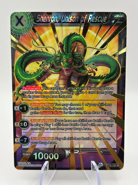 Dragon Ball Super Card Game - Shenron, Unison of Rescue BT10-125 SR FRENLY BRICKS - Open 7 Days