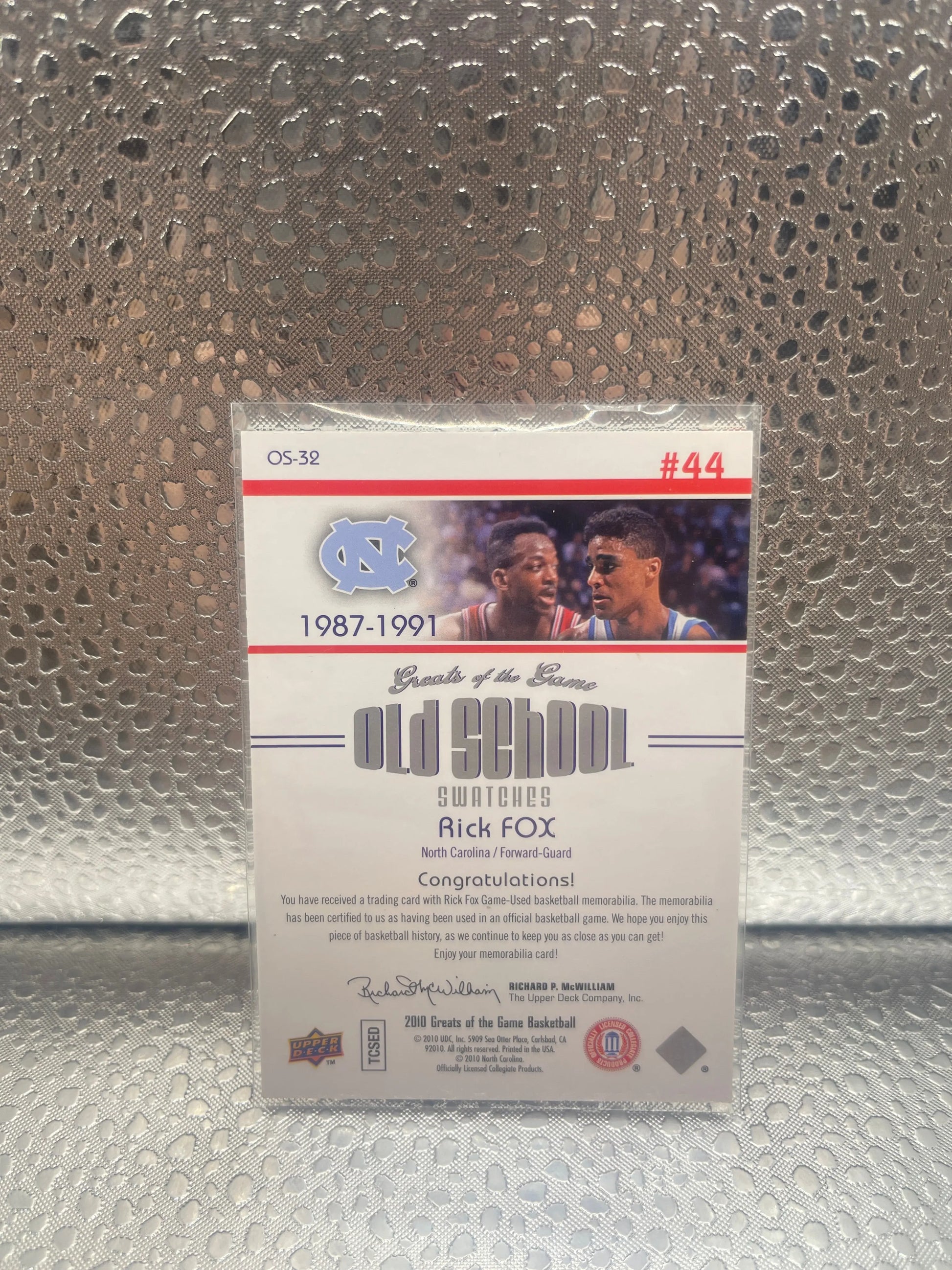 Rick Fox Card 2009-10 Greats of the Game Old School Swatches #OS32  NM FRENLY BRICKS - Open 7 Days