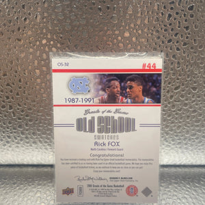 Rick Fox Card 2009-10 Greats of the Game Old School Swatches #OS32  NM FRENLY BRICKS - Open 7 Days
