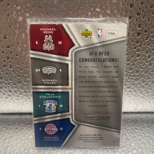 2007-08 NBA SP Game Used Authentic Fabrics Peja Stoijakovoc / michael redd / michael finley / richard hamilton /25 FRENLY BRICKS - Open 7 Days