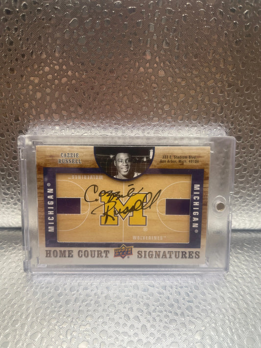2011-12 Upper Deck Basketball Home Court Signatures Cazzie Russell Auto #HC-CR FRENLY BRICKS - Open 7 Days
