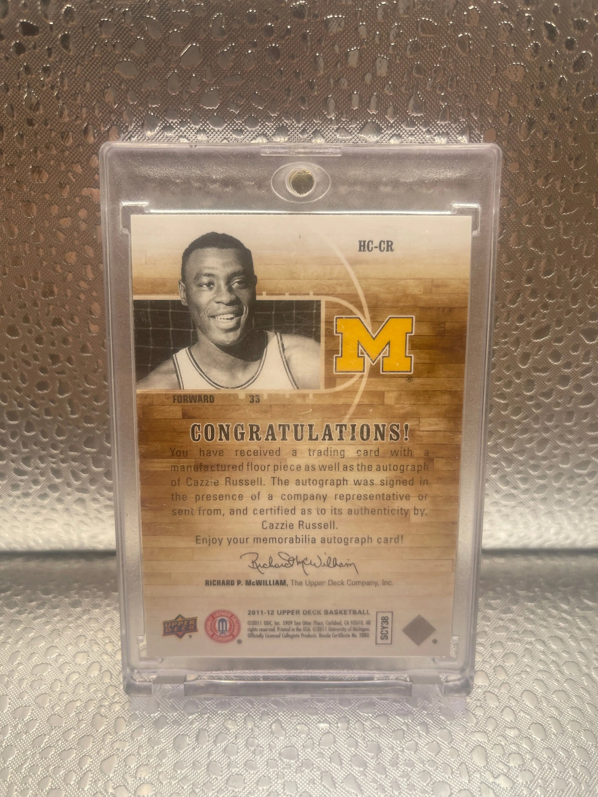 2011-12 Upper Deck Basketball Home Court Signatures Cazzie Russell Auto #HC-CR FRENLY BRICKS - Open 7 Days