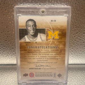 2011-12 Upper Deck Basketball Home Court Signatures Cazzie Russell Auto #HC-CR FRENLY BRICKS - Open 7 Days