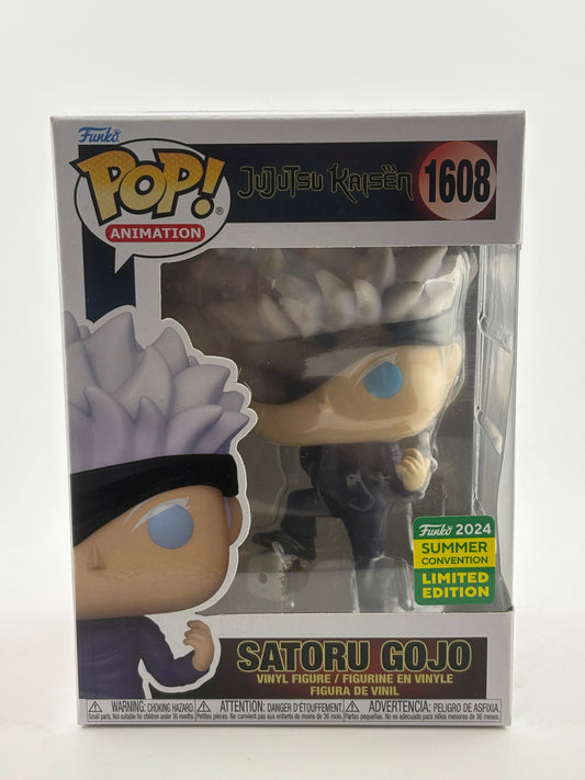 Funko POP! Animation Jujutsu Kaisen #1608 Satoru Gojo 2024 Summer Con Limited FRENLY BRICKS - Open 7 Days