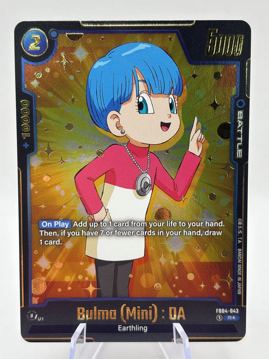 Dragon Ball Super Fusion World - Bulma (Mini) : DA FB04-043 Alt Art FRENLY BRICKS - Open 7 Days