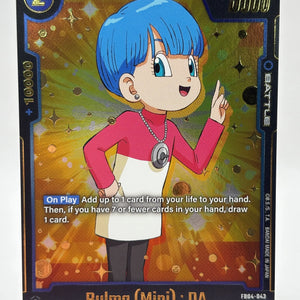 Dragon Ball Super Fusion World - Bulma (Mini) : DA FB04-043 Alt Art FRENLY BRICKS - Open 7 Days