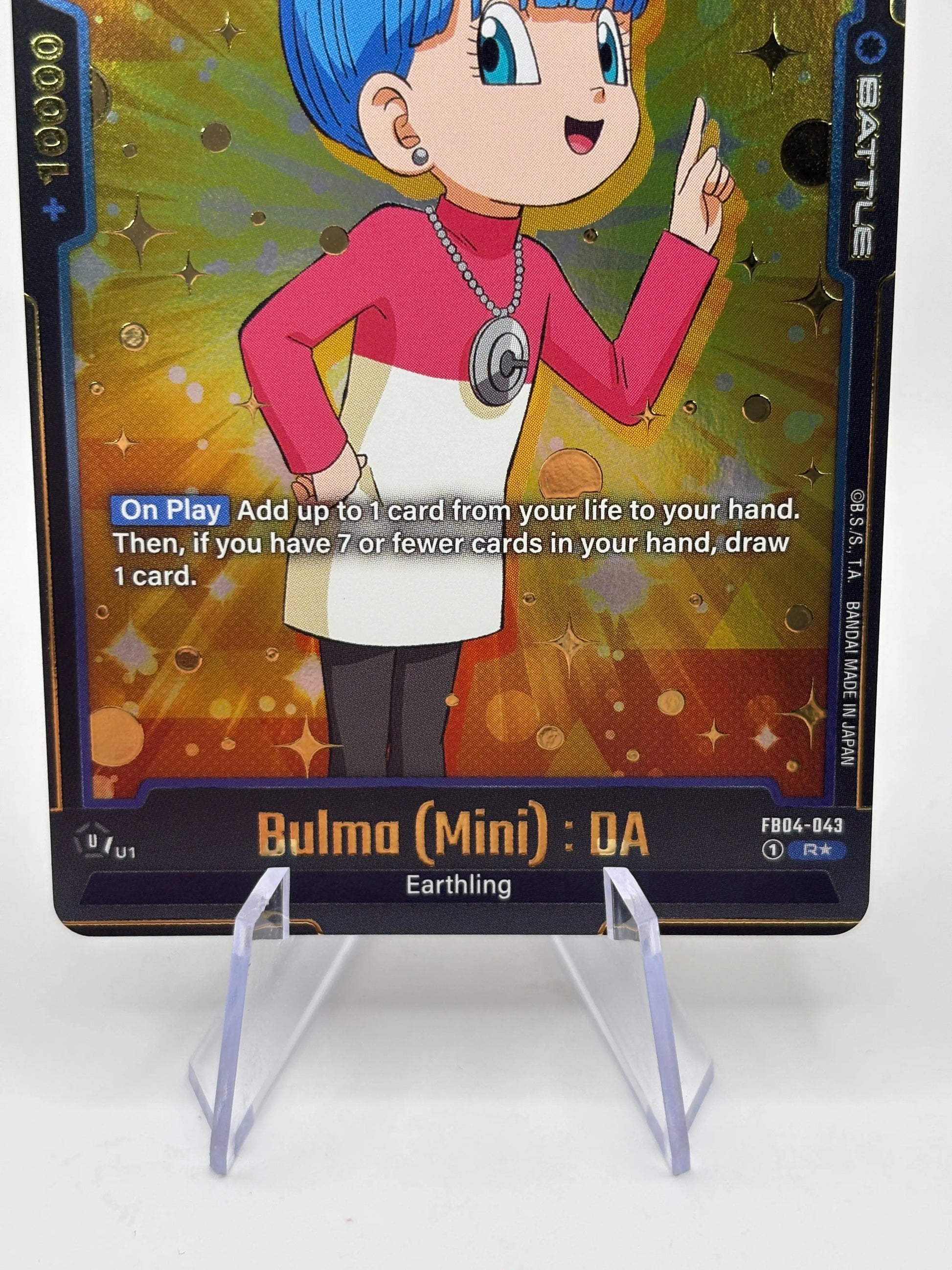 Dragon Ball Super Fusion World - Bulma (Mini) : DA FB04-043 Alt Art FRENLY BRICKS - Open 7 Days