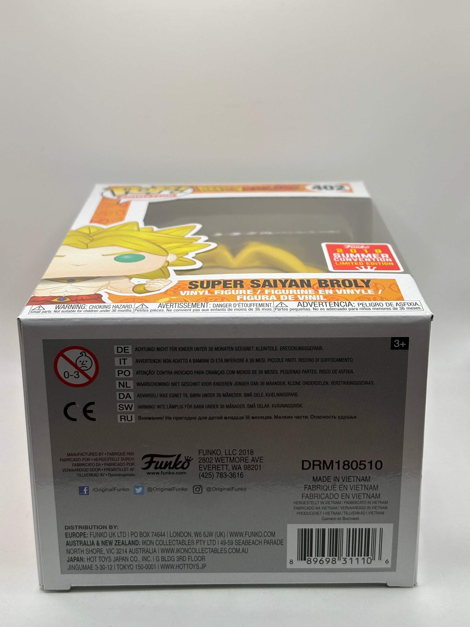 Funko POP! Animation Dragon Ball Z #402 Super Saiyan Broly 2018 Summer LE FRENLY BRICKS - Open 7 Days