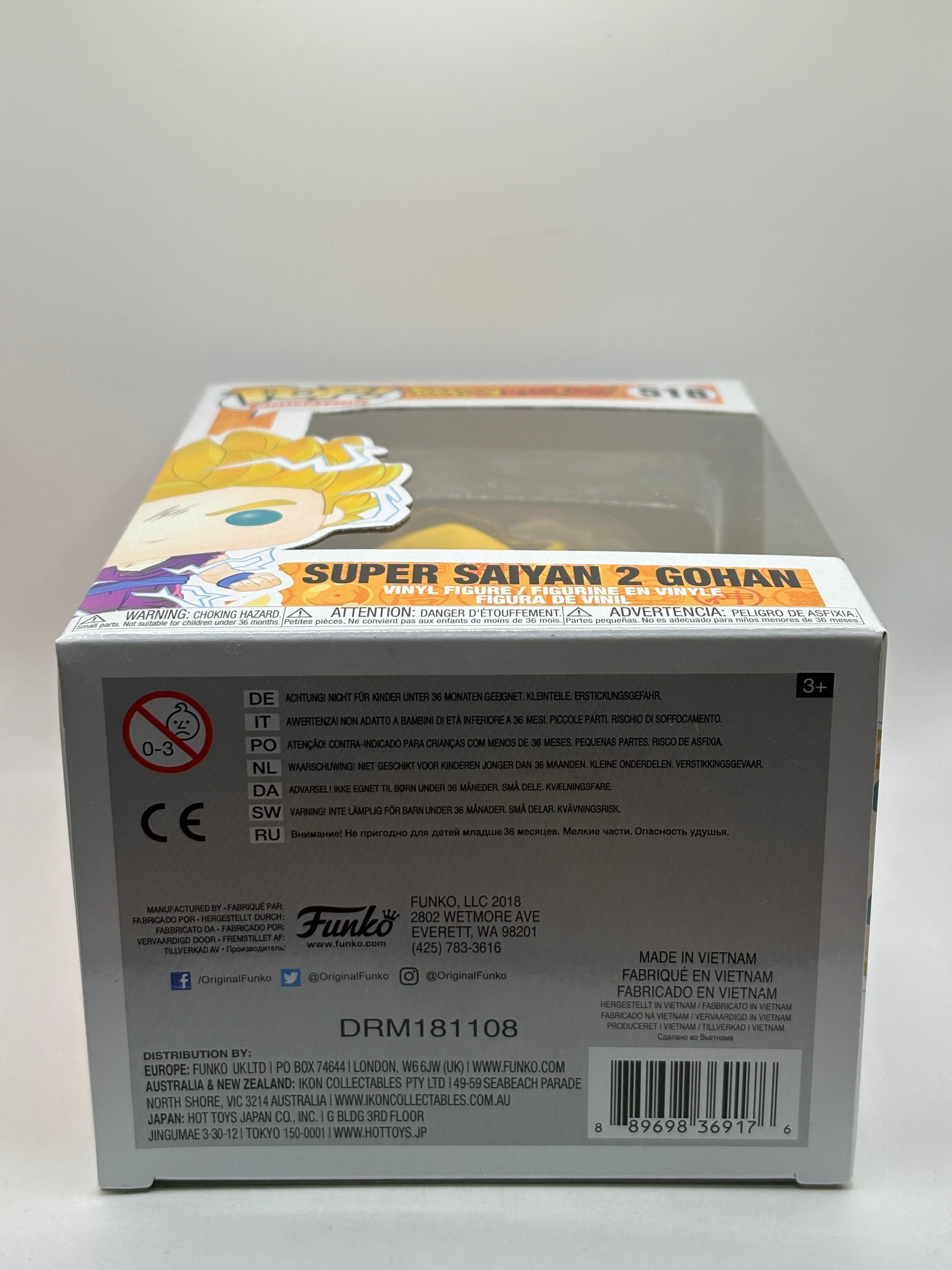 Funko POP! Animation Dragon Ball Z #518 Super Saiyan 2 Gohan FRENLY BRICKS - Open 7 Days