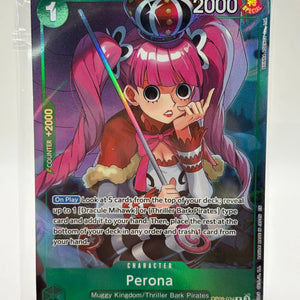 One Piece TCG - Perona OP09-034 Rare Promo Card Sealed FRENLY BRICKS - Open 7 Days