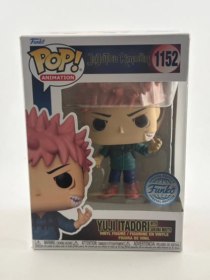 Funko POP! Animation Jujutsu Kaisen #1152 Yuji Itadori with Sakuna Mouth FRENLY BRICKS - Open 7 Days